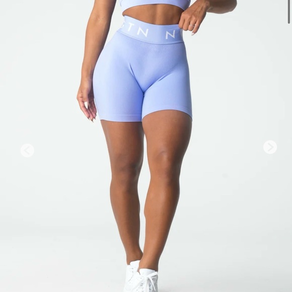 NVGTN Pants - NVGTN Periwinkle Sport Seamless Shorts Medium